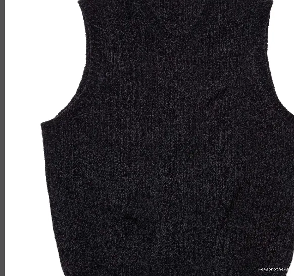 S XL Treasure Top Blue V Black Knitted Tank M 24 L FW 0601